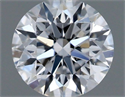 Natural Diamond 0.70 Carats, Round with Excellent Cut, D Color, SI1 Clarity and Certified by GIA