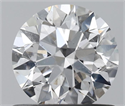 Natural Diamond 0.72 Carats, Round with Excellent Cut, F Color, SI2 Clarity and Certified by GIA