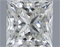 Natural Diamond 0.70 Carats, Princess with  Cut, H Color, VVS1 Clarity and Certified by IGI
