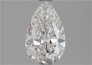 Picture of Natural Diamond 1.28 Carats, Pear with  Cut, F Color, VS2 Clarity and Certified by GIA