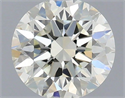 Natural Diamond 0.51 Carats, Round with Very Good Cut, J Color, SI1 Clarity and Certified by IGI