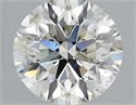 Natural Diamond 0.72 Carats, Round with Excellent Cut, K Color, SI2 Clarity and Certified by IGI