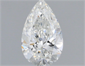 Natural Diamond 0.70 Carats, Pear with  Cut, H Color, VS1 Clarity and Certified by GIA