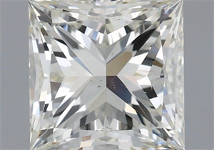 Picture of Natural Diamond 1.50 Carats, Princess with  Cut, I Color, SI1 Clarity and Certified by IGI