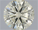 Natural Diamond 1.00 Carats, Round with Excellent Cut, N Color, I1 Clarity and Certified by IGI