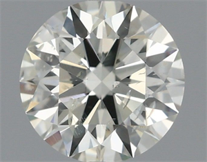 Picture of Natural Diamond 0.66 Carats, Round with Excellent Cut, J Color, SI2 Clarity and Certified by IGI