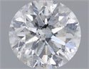 Natural Diamond 0.95 Carats, Round with Very Good Cut, E Color, I1 Clarity and Certified by IGI
