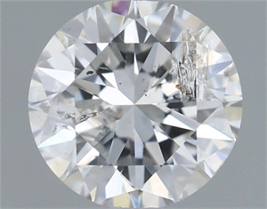 Picture of Natural Diamond 1.01 Carats, Round with Excellent Cut, G Color, I1 Clarity and Certified by IGI
