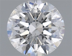 Picture of Natural Diamond 0.71 Carats, Round with Very Good Cut, E Color, I1 Clarity and Certified by GIA