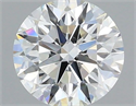 Natural Diamond 0.57 Carats, Round with Excellent Cut, H Color, VS2 Clarity and Certified by IGI
