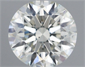 Natural Diamond 0.50 Carats, Round with Excellent Cut, J Color, VS1 Clarity and Certified by IGI