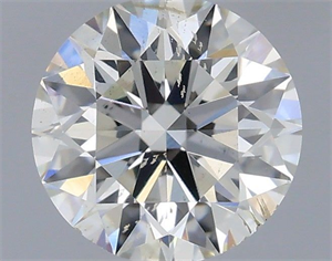 Picture of Natural Diamond 0.50 Carats, Round with Excellent Cut, H Color, SI2 Clarity and Certified by IGI