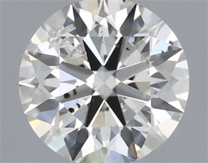 Picture of Natural Diamond 0.50 Carats, Round with Excellent Cut, H Color, SI2 Clarity and Certified by IGI