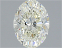Natural Diamond 1.50 Carats, Oval with  Cut, I Color, VVS2 Clarity and Certified by IGI