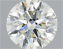 Natural Diamond 0.51 Carats, Round with Excellent Cut, J Color, SI1 Clarity and Certified by IGI