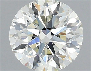 Picture of Natural Diamond 0.51 Carats, Round with Excellent Cut, J Color, SI1 Clarity and Certified by IGI
