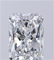 Natural Diamond 0.50 Carats, Radiant with  Cut, D Color, VVS1 Clarity and Certified by GIA