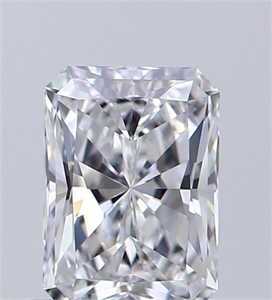 Picture of Natural Diamond 0.50 Carats, Radiant with  Cut, D Color, VVS1 Clarity and Certified by GIA