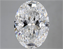 Natural Diamond 4.01 Carats, Oval with  Cut, E Color, VS2 Clarity and Certified by GIA