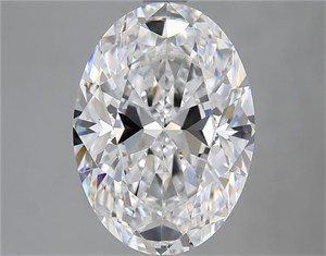 Picture of Natural Diamond 4.01 Carats, Oval with  Cut, E Color, VS2 Clarity and Certified by GIA