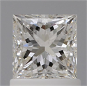 Natural Diamond 1.01 Carats, Princess with  Cut, I Color, VS2 Clarity and Certified by GIA