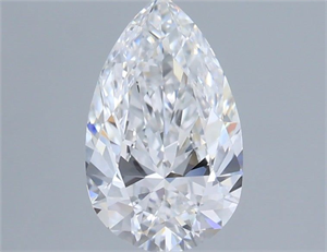 Picture of Natural Diamond 0.76 Carats, Pear with  Cut, E Color, IF Clarity and Certified by GIA