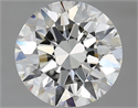 Natural Diamond 2.20 Carats, Round with Excellent Cut, I Color, VS2 Clarity and Certified by GIA