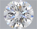 Lab Grown Diamond 2.52 Carats, Round with Ideal Cut, E Color, VS1 Clarity and Certified by IGI