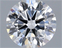Lab Grown Diamond 1.06 Carats, Round with Ideal Cut, E Color, VVS1 Clarity and Certified by IGI