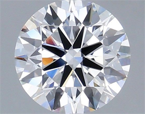 Picture of Lab Grown Diamond 1.25 Carats, Round with Ideal Cut, D Color, VVS2 Clarity and Certified by IGI