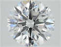 Lab Grown Diamond 1.10 Carats, Round with Ideal Cut, E Color, VVS2 Clarity and Certified by IGI