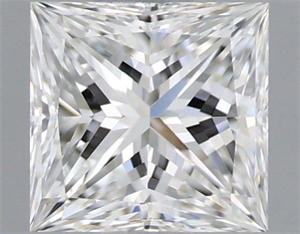 Picture of Natural Diamond 0.70 Carats, Princess with  Cut, F Color, VVS1 Clarity and Certified by IGI