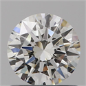 Natural Diamond 0.73 Carats, Round with Excellent Cut, H Color, VVS1 Clarity and Certified by GIA