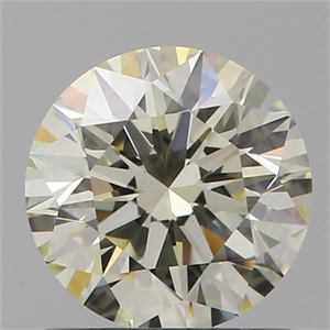 Picture of Natural Diamond 0.90 Carats, Round with Excellent Cut, N Color, VS2 Clarity and Certified by GIA