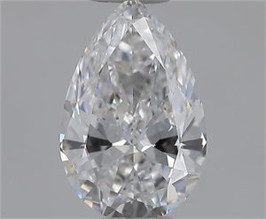 Picture of Natural Diamond 0.50 Carats, Pear with  Cut, D Color, VVS2 Clarity and Certified by GIA
