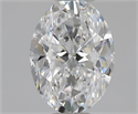 Natural Diamond 0.90 Carats, Oval with  Cut, D Color, VS2 Clarity and Certified by GIA