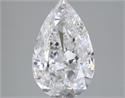 Natural Diamond 3.00 Carats, Pear with  Cut, D Color, SI1 Clarity and Certified by GIA