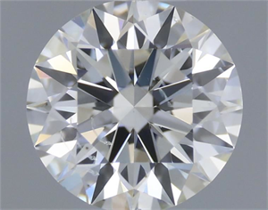 Picture of Natural Diamond 0.56 Carats, Round with Excellent Cut, J Color, SI2 Clarity and Certified by GIA