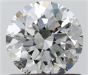 Natural Diamond 0.80 Carats, Round with Excellent Cut, H Color, VS2 Clarity and Certified by IGI