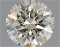 Natural Diamond 0.54 Carats, Round with Very Good Cut, L Color, SI1 Clarity and Certified by IGI