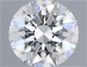 Natural Diamond 0.74 Carats, Round with Excellent Cut, J Color, VVS1 Clarity and Certified by GIA
