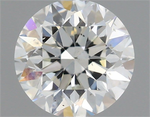 Picture of Natural Diamond 0.90 Carats, Round with Very Good Cut, K Color, SI2 Clarity and Certified by GIA