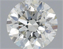 Natural Diamond 0.50 Carats, Round with Excellent Cut, H Color, SI1 Clarity and Certified by IGI