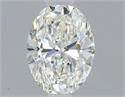 Natural Diamond 0.60 Carats, Oval with  Cut, I Color, VS2 Clarity and Certified by GIA