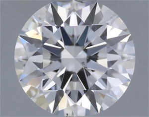 Foto Diamante Natural 0.44 quilates, Redondo , Color H, claridad SI1 y certificado GIA de