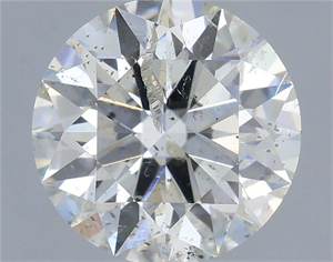 Picture of Natural Diamond 1.03 Carats, Round with Excellent Cut, H Color, I1 Clarity and Certified by IGI