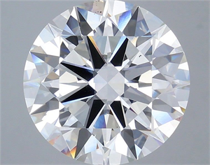 Picture of Lab Grown Diamond 7.07 Carats, Round with Ideal Cut, E Color, VS2 Clarity and Certified by IGI