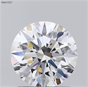 Lab Grown Diamond 1.17 Carats, Round with Ideal Cut, D Color, VS1 Clarity and Certified by IGI