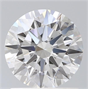 Lab Grown Diamond 1.21 Carats, Round with Ideal Cut, D Color, VS2 Clarity and Certified by IGI