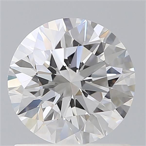 Picture of Lab Grown Diamond 1.09 Carats, Round with Ideal Cut, D Color, VS2 Clarity and Certified by IGI